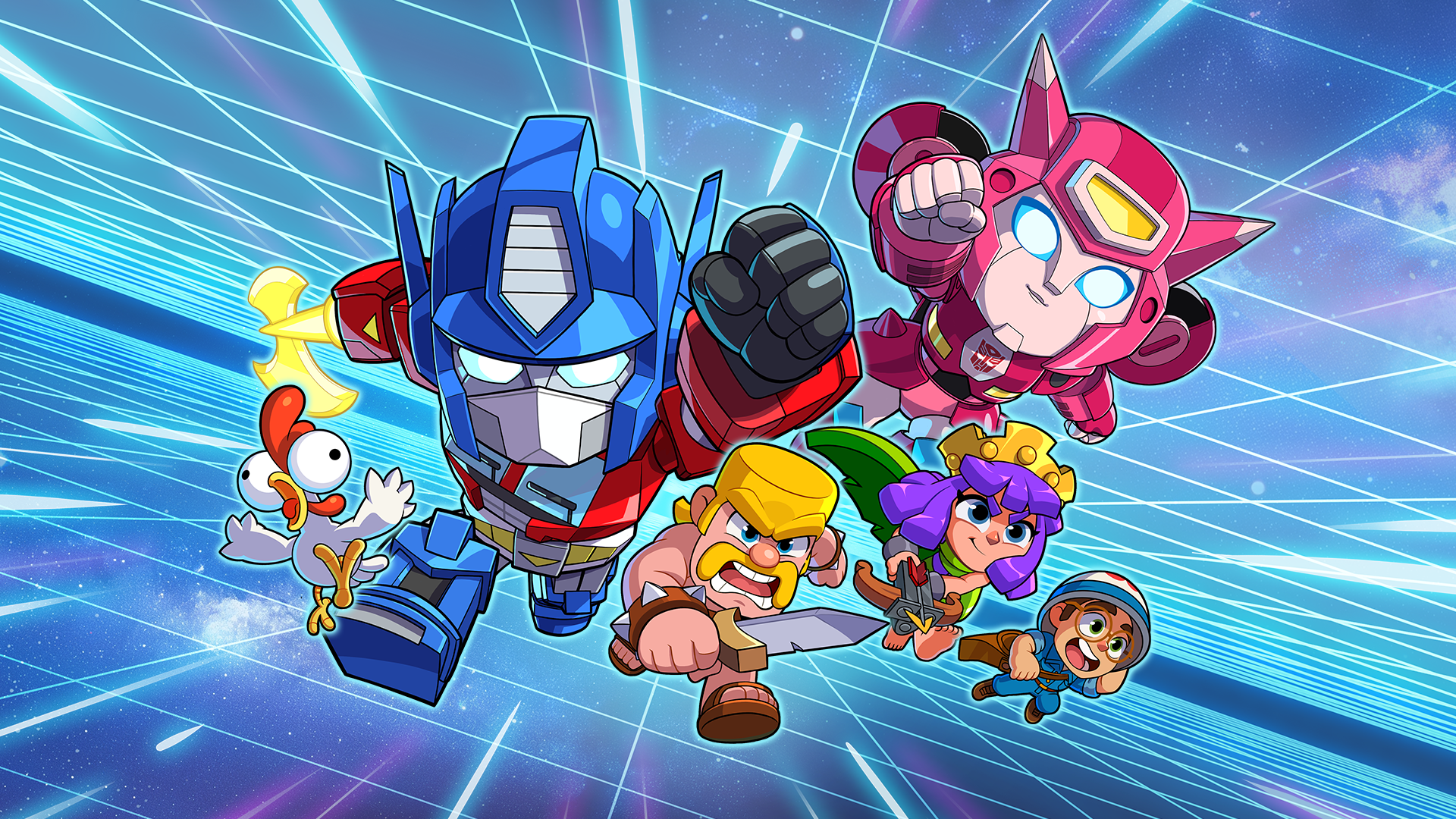 Transformers × Squad Busters Loading Screen